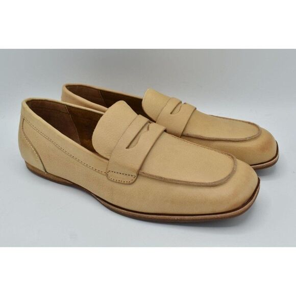 Kork-Ease Womens Size 10 Pisa Natural Full Grain Leather Slip On Penny Loafers - Picture 2 of 11